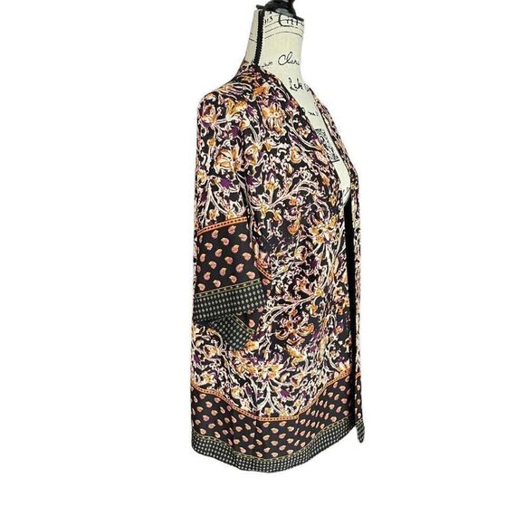 Liz Claiborne Mixed Media Open Kimono Top Size Petite Large NWT - Picture 2 of 8
